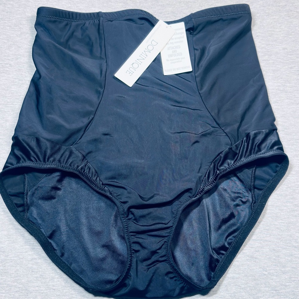 Dominique Intimates Women 3XL Black Shaping Girdle Brief NWT High Waist Control